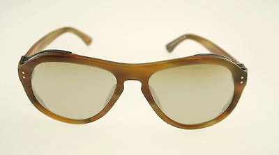 Pre-owned Moncler Mc516-04 Light Brown / Brown Mirror Sunglasses Mc 516-04