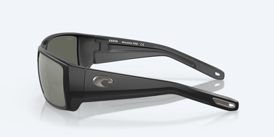 Pre-owned Costa Del Mar Costa Blackfin Pro Sunglasses - Polarized - Matte Black W/gray Silver Mirror In Gray Silver Mirror 580g