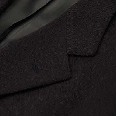 Pre-owned Sartoria Partenopea $3195  Dark Brown Micro Donegal Wool Sport Coat 40 R