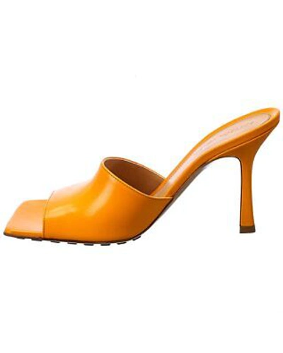 Pre-owned Bottega Veneta Stretch Leather Sandal Women's In Orange