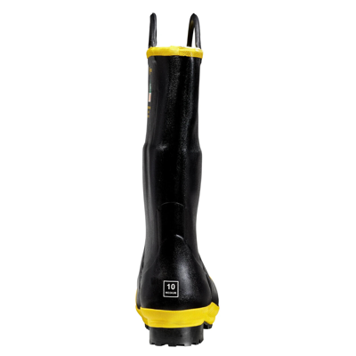 Pre-owned Black Diamond 699-9451 Rubber Fire Nfpa Boots Size 7 Wide