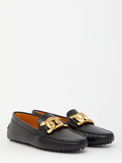 Shop Tod's Kate Gommino Loafers In Black