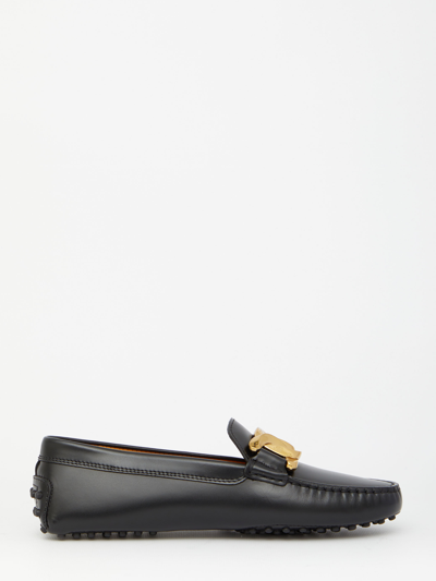 Shop Tod's Kate Gommino Loafers In Black