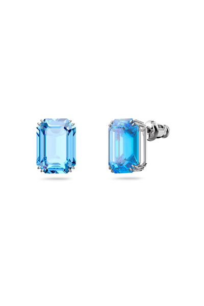 Shop Swarovski Millenia Earrings In Blue