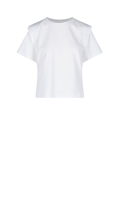 Shop Isabel Marant Women's White Cotton T-shirt