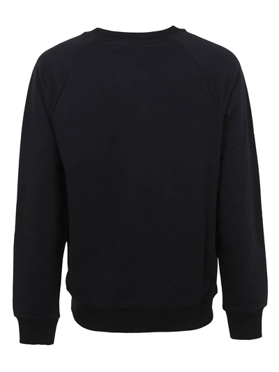 Shop Balmain Men's Black Cotton Sweatshirt