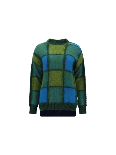 Shop Marni Women's Green Wool Sweater