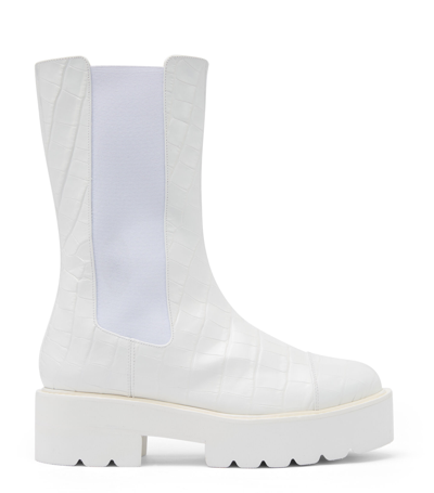Stuart Weitzman Chelsea Boots In Weiss