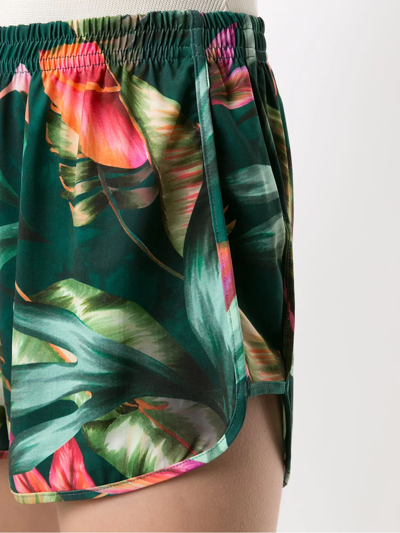 Lygia & Nanny Lee Leaf-print Shorts In Green
