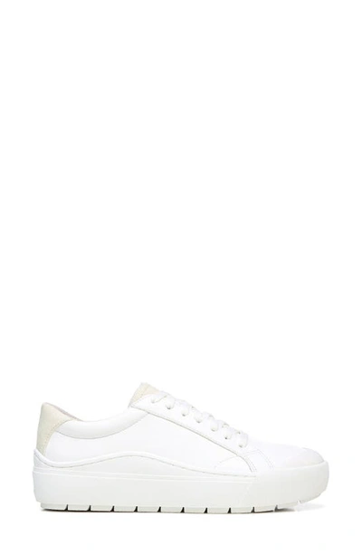 Dr. Scholl's Women's Time Off Lace Up Platform Sneakers In White
