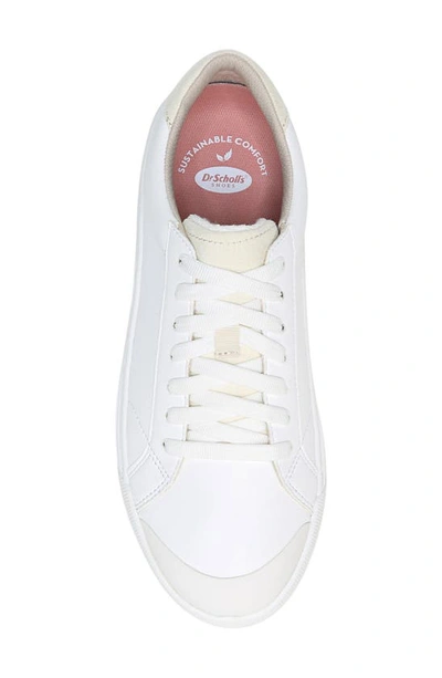 Dr. Scholl's Women's Time Off Lace Up Platform Sneakers In White