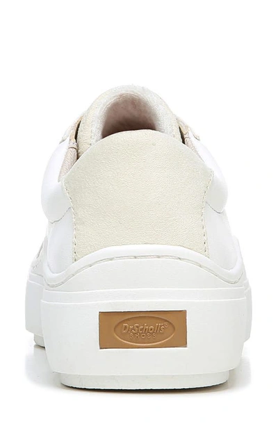Dr. Scholl's Women's Time Off Lace Up Platform Sneakers In White