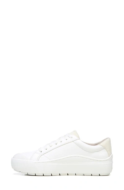 Dr. Scholl's Women's Time Off Lace Up Platform Sneakers In White