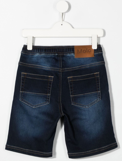 Molo Ali Knee-length Denim Shorts In Blue