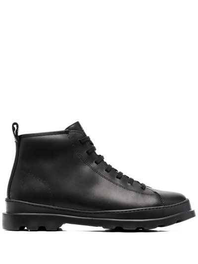 Camper Brutus Lace-up Boots In Black