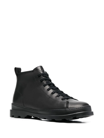 Camper Brutus Lace-up Boots In Black