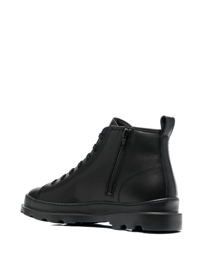 Camper Brutus Lace-up Boots In Black