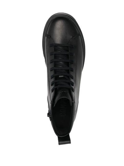 Camper Brutus Lace-up Boots In Black