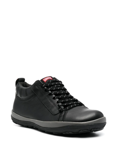 Shop Camper Low-top Lace-up Sneakers In Black