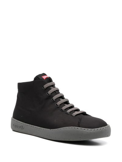 Camper Peu Touring High-top Sneakers In Black