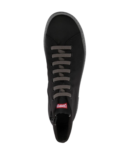 Camper Peu Touring High-top Sneakers In Black