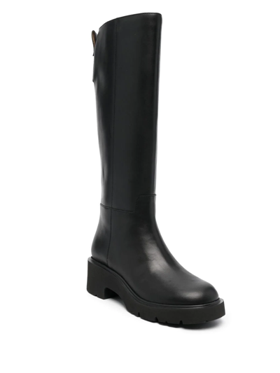 Shop Camper Knee-length Slip-on Boots In Black