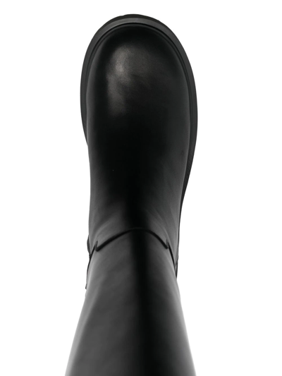 Camper Knee-length Slip-on Boots In Black