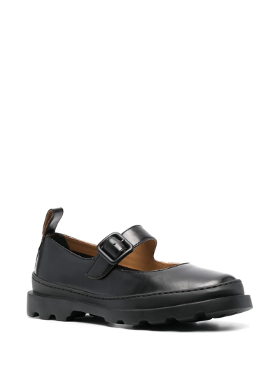 Camper Chunky Leather Pumps In Black