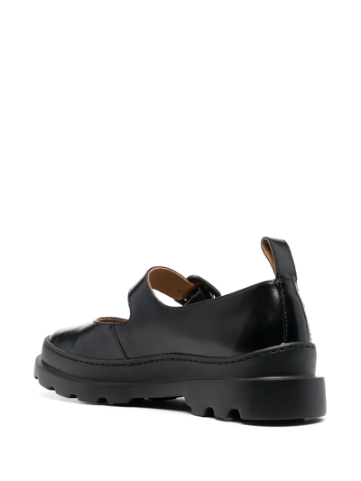 Camper Chunky Leather Pumps In Black