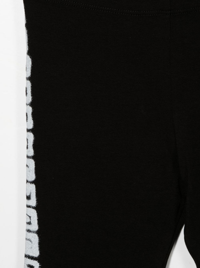 Shop Givenchy Monogram-print Leggings In Black