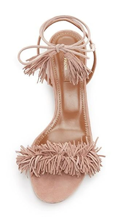 Shop Aquazzura Wild Thing City Sandals In Vintage Pink