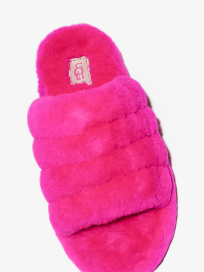 Ugg Fluff Yeah Shearling Slides In Pink