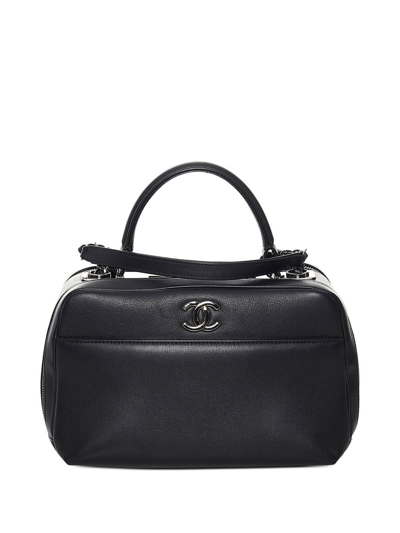 Pre-owned Chanel Trendy Cc Bowling Bag In Black