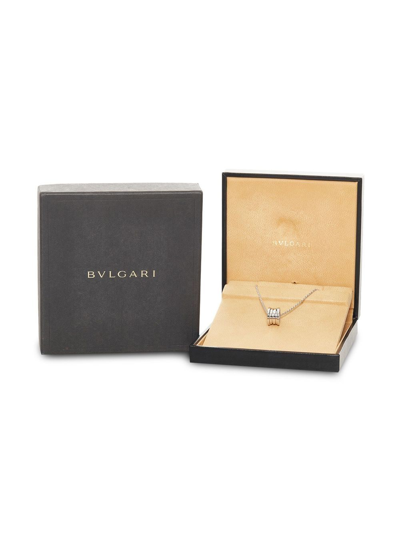 Pre-owned Bvlgari B.zero1 Pendant Necklace In Silver