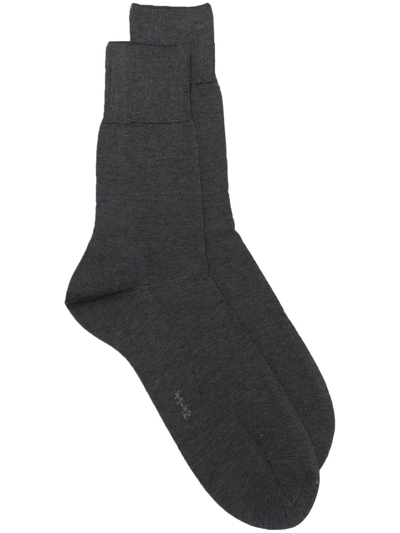 Shop Falke Sensitive London Mid-calf Socks In 灰色
