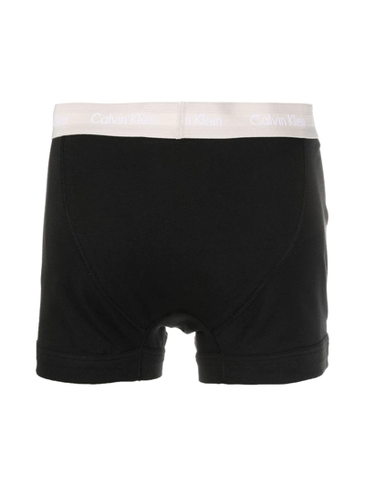 Shop Calvin Klein Underwear Logo-band Boxers Set In Black