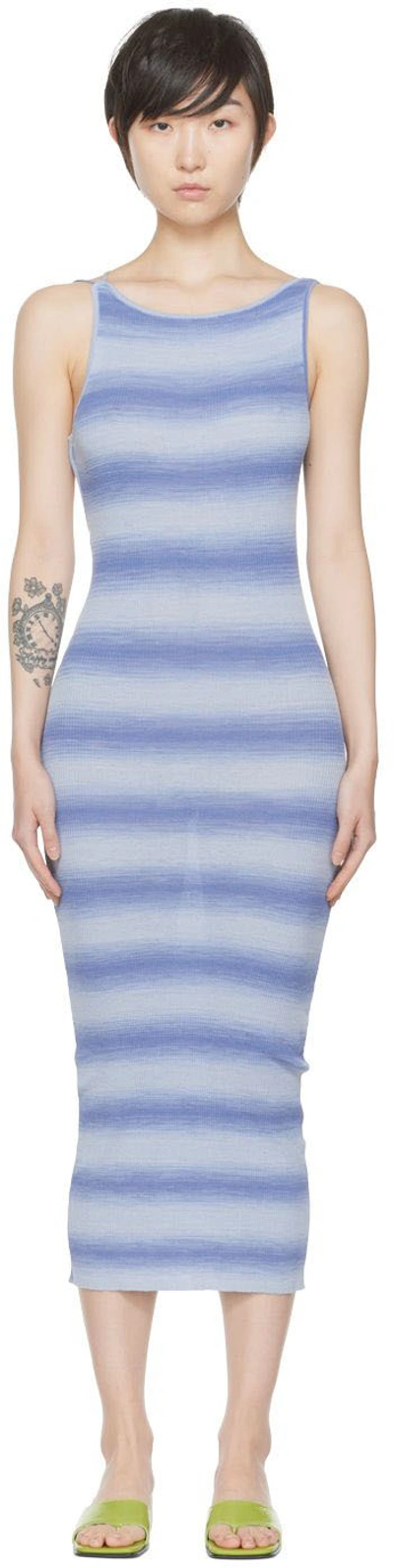 Shop Paloma Wool Blue Haya Midi Dress In C/119 Soft Blue