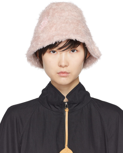 Shop Moncler Genius 1 Moncler Jw Anderson Pink Fuzzy Hat In 510 Pink