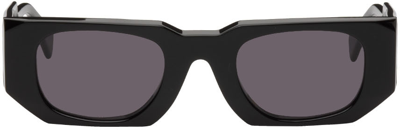 Shop Kuboraum Black U8 Sunglasses In Black Shine