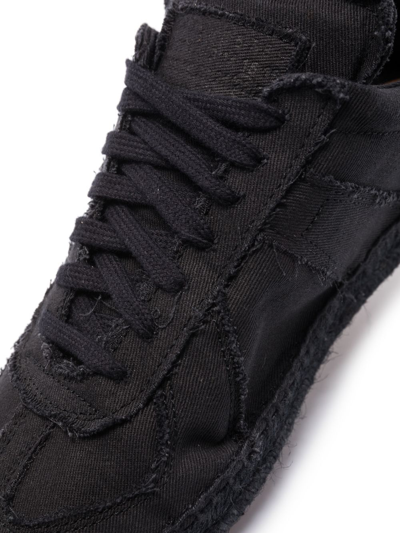 Shop Maison Margiela Replica Canvas Espadrille Sneakers In Black