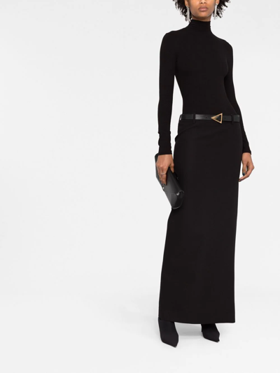 Shop Balenciaga Maxi Tube Skirt In Black