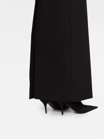 Shop Balenciaga Maxi Tube Skirt In Black