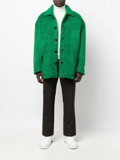 Marni Green Camouflage Cheetah Print Jacket – BlackSkinny
