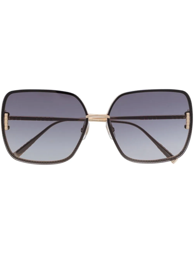 Shop Chopard Eyewear Square-frame Tinted Sunglasses In Schwarz
