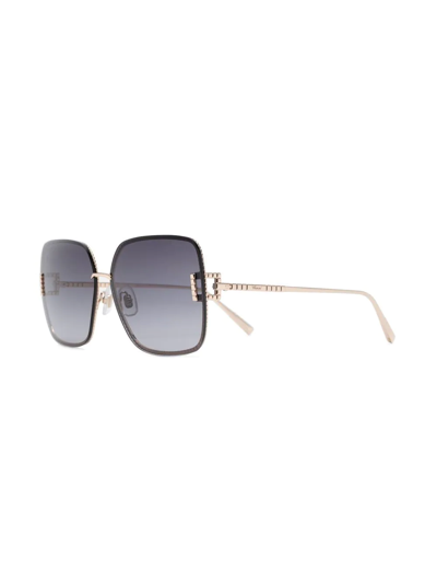 Chopard Eyewear Square-frame Tinted Sunglasses In Schwarz