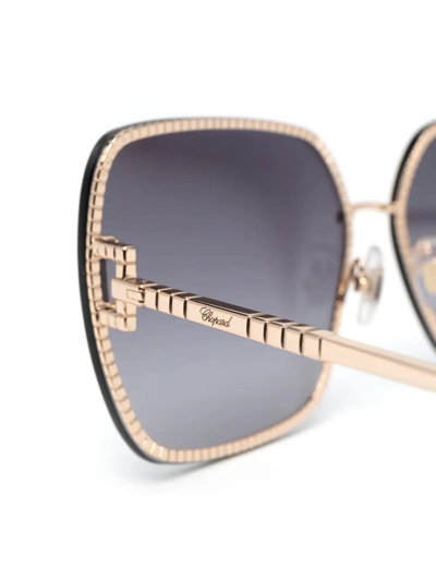 Shop Chopard Eyewear Square-frame Tinted Sunglasses In Schwarz