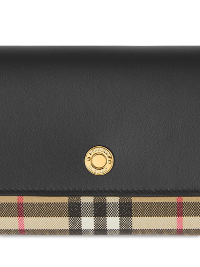 VINTAGE 格纹皮质钱包