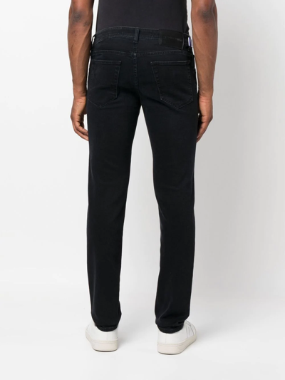 Shop Jacob Cohen Scarf-detail Skinny Jeans In Schwarz