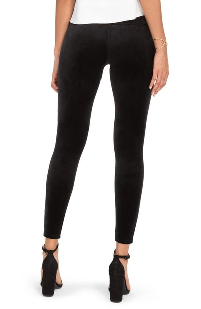 Shop Spanx Velvet Leggings In Black