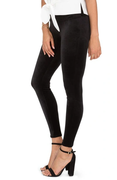 Shop Spanx Velvet Leggings In Black